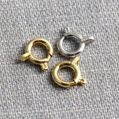 日本进口g18k金弹簧扣k18金5mm项链扣手链扣 连接扣 珠宝扣