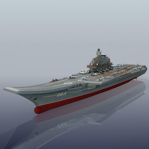 俄罗斯航空母舰海军上将库兹涅佐夫3d模型