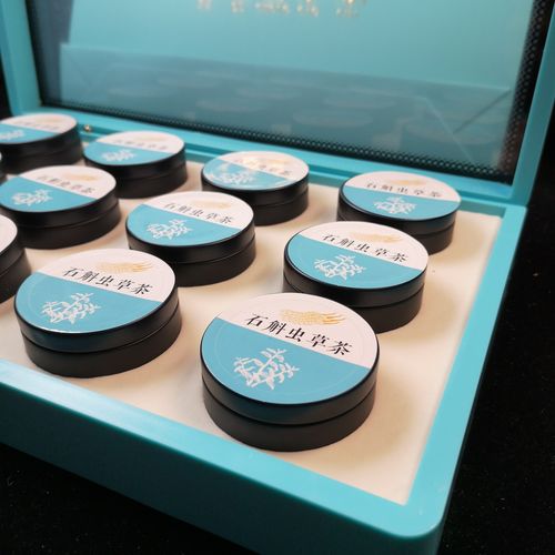 那曲虫草小罐茶 虫草茶2条虫草装 养生茶高端礼盒装12