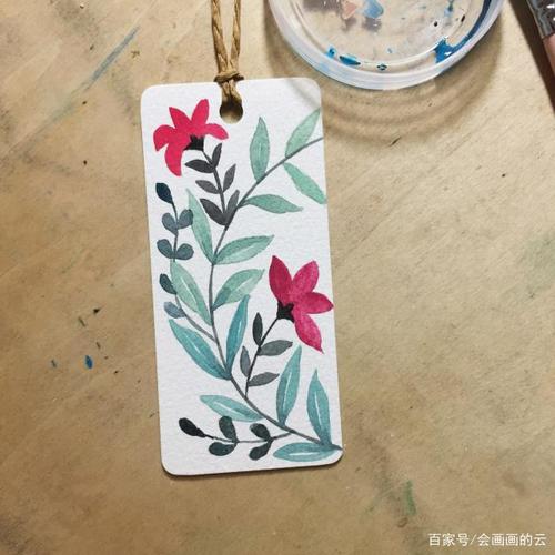 手把手教你用水彩画两款超简单的书签