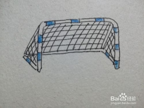 足球球门简笔画