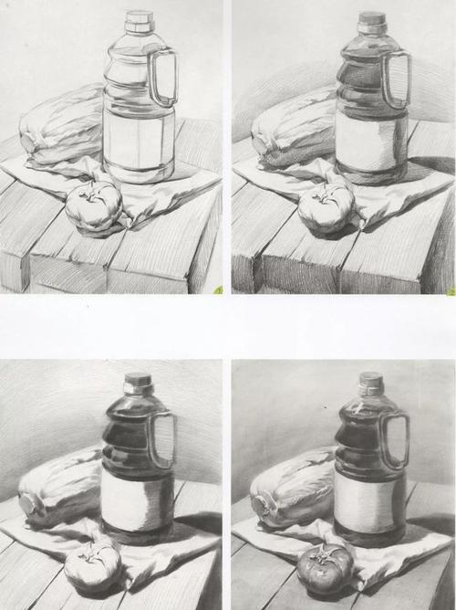 临摹素描静物简单