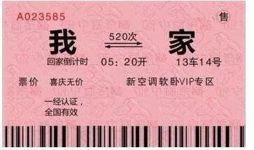 抖音我心里开往你心里动车火车票表情图520次13车14号