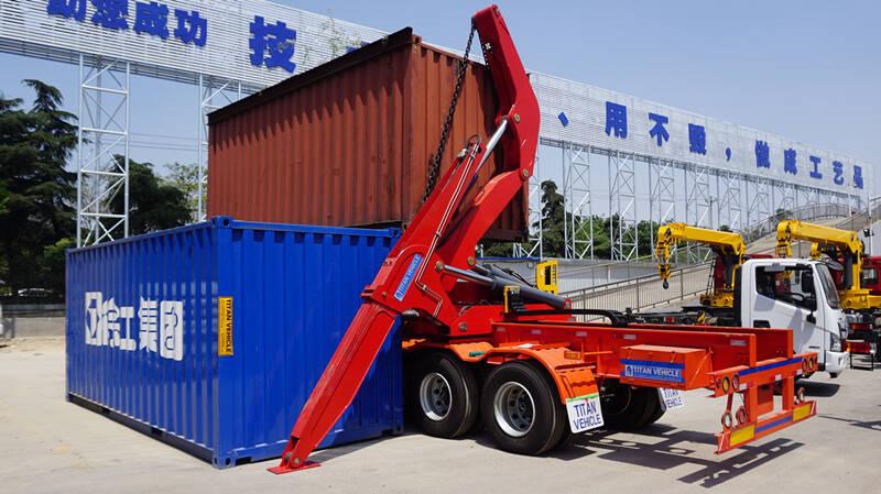 2020 新设计自装 40ft sideloader 集装箱底盘拖车出售