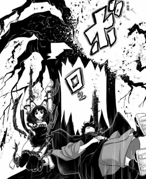 漫画《异世界失格》树妖出现,兽耳娘被缠住,勇者觉得这画面很美