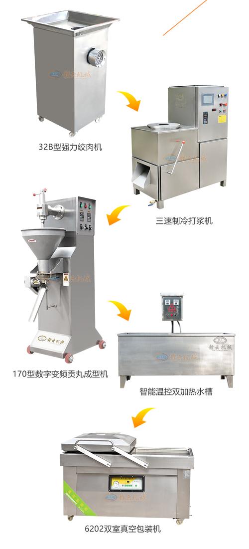 鱼丸加工成套设备流水线生产鱼圆机器肉丸设备生产厂家