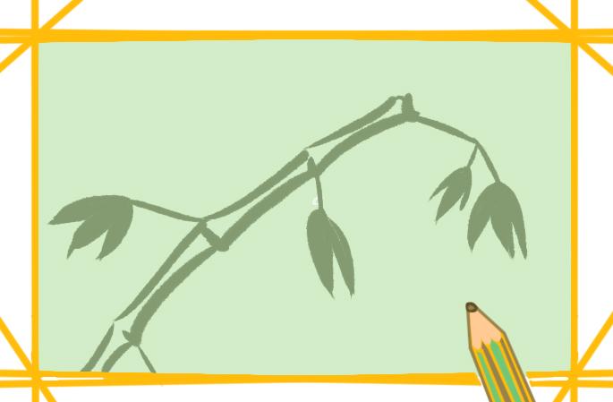 简单的竹子简笔画步骤图片怎么画