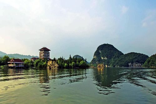贵州省贵阳市清镇市旅游景点百花湖风景区