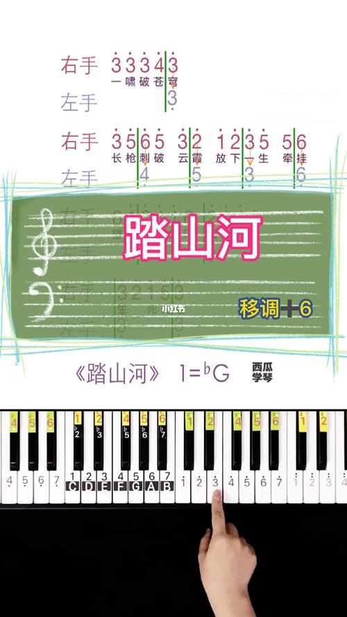 踏山河钢琴简谱