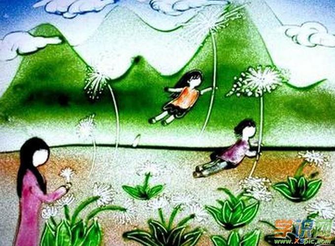 彩色沙画图片