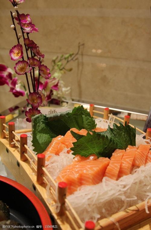 自助餐生鱼片图片