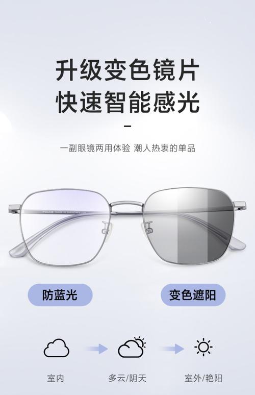 普莱斯防蓝光辐射电脑抗疲劳近视眼镜防雾男变色可配度数护眼睛女