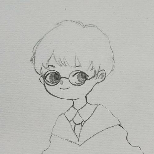 手绘 铅笔画 临摹 黑白 简单