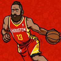 哈登卡通头像nba明星詹姆斯哈登卡通头像哈登q版漫画艺术头像