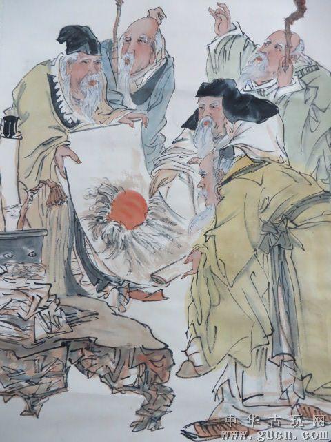 任伯年五老观图字画