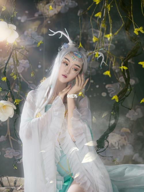 奇幻龙女写真,白发如瀑,唯美仙气_写真_古风_摄影_古装照_古装摄影