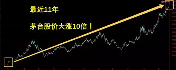 茅台股价为什么那么高?贵州茅台股价10年涨10倍!