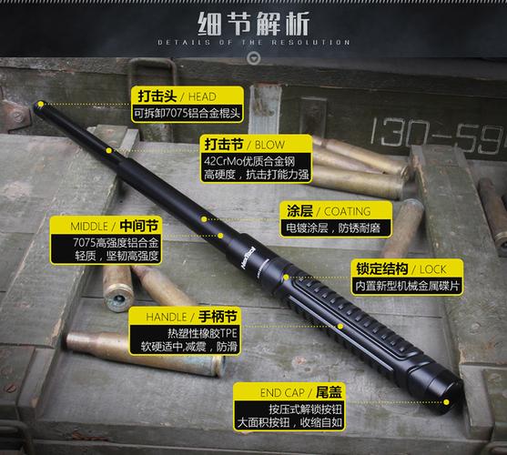 【we装备库】纳拓nextool纳丽德战术伸缩甩棍机械轻机重机防身