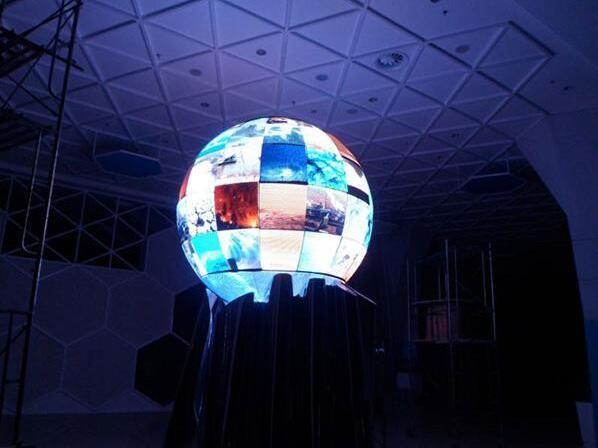 直径2米球型led显示屏价格多少钱一平方/山阴 神州球形led显示屏优势