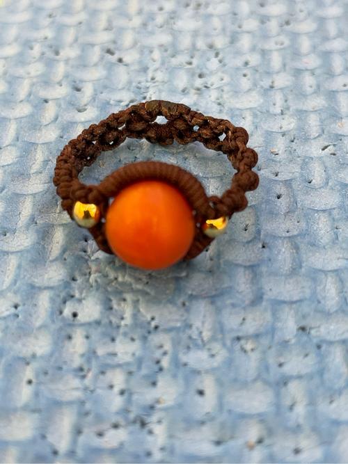 中国结论坛 珠珠戒指 小珠子戒指的编法图解,一个珠子怎么编戒指,网红