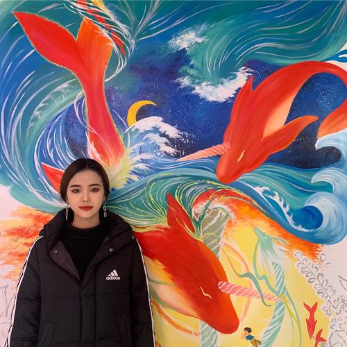 浮雕大鱼海棠壁画