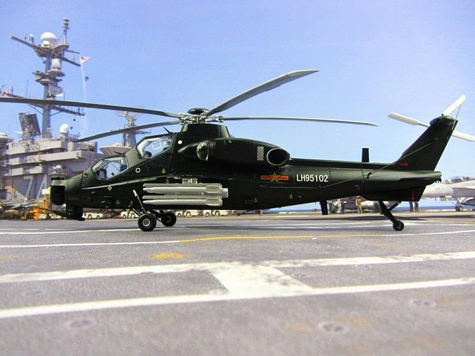 模型收藏火凤凰武直仿真成品合金飞机z10武装直升机航模