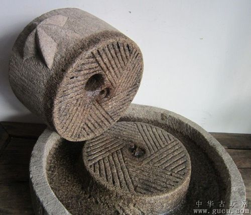 民国金山石高浮雕雕花老石磨 - 中华古玩网 - 古董收藏,古玩收藏,古玩