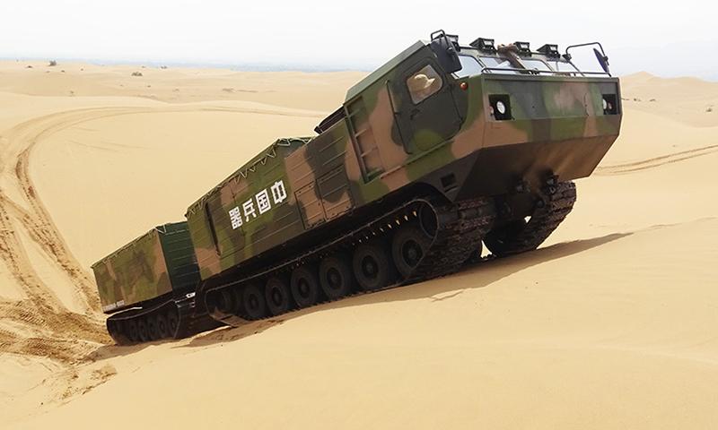 兵器工业集团蟒式全地形车助力新一代载人飞船试验船返回舱回收