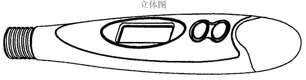 可连接不同探头的电子测温器主体