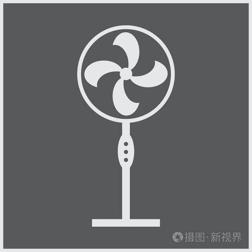 排气风扇图标.呼吸机符号