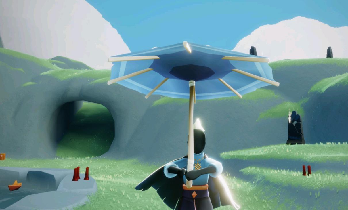 从正面看就是雨伞的重灾区,虽然先祖可以单手拿伞,显得特别帅气