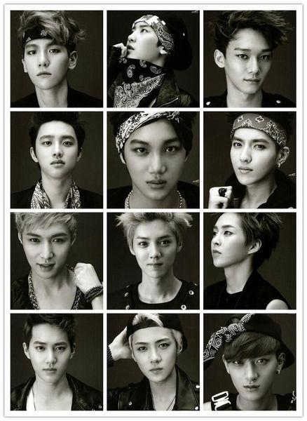 求exo全部专辑统一造型,单人照