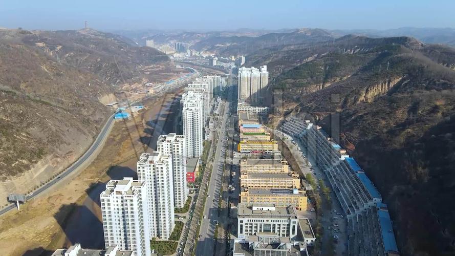 4k航拍陕北延安志丹县