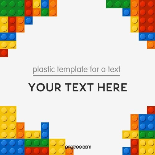 玩具颜色乐高积木装饰边框 免费png和psd图片素材