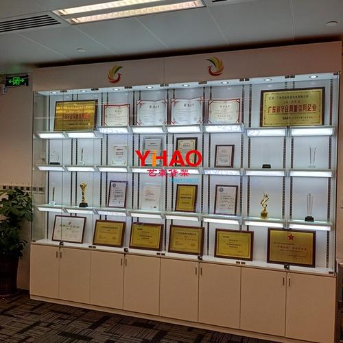 家用手办展示柜小型玻璃门动漫模型证书展柜带灯产品