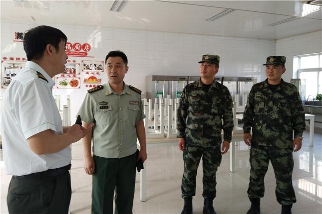唐山武警支队到丰南西站协商暑期安保后勤保障事宜