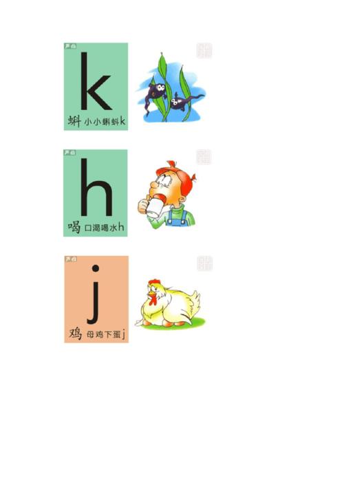 拼音字母图片
