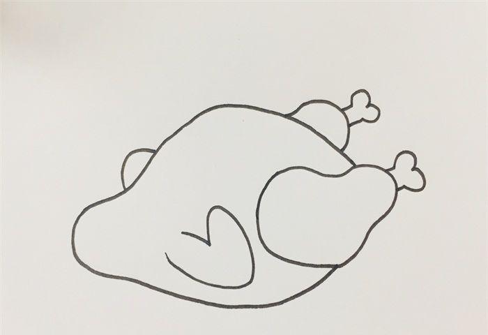 烤鸡怎么画_儿童简笔画_简笔画大全