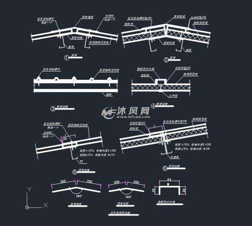 彩钢瓦钢结构节点通用施工图集,内含山墙,屋脊,女儿墙天沟