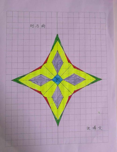 数学文化节系列之(一)感受数学之美—195班"轴对称图形设计作品"展示