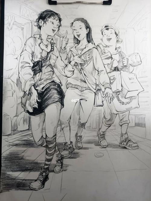 美美的临摹了裴建浩老师的速写_速写_临摹_兴趣爱好