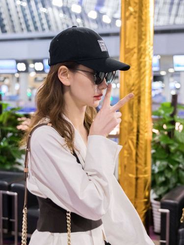 2019个性明星同款可拆卸镶锆石钻耳饰眼镜 时尚明星戚薇同款墨镜