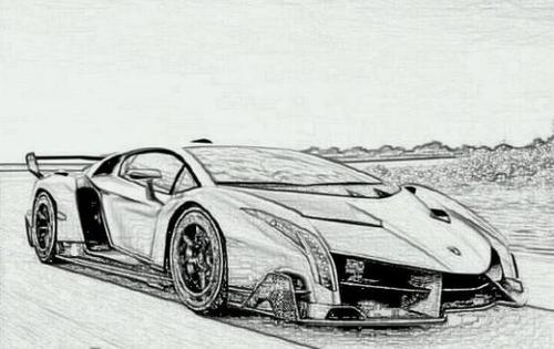 汽车素描图集
