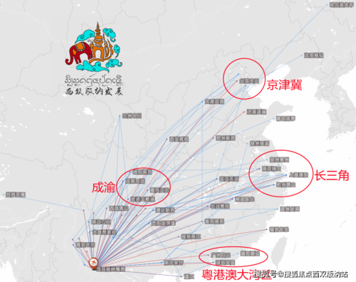 成都双流,重庆江北,郑州新郑,长沙黄花6座机场运营西双版纳航线的航空