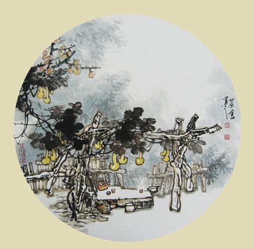 高山流水染墨韵【李金山精美国画】