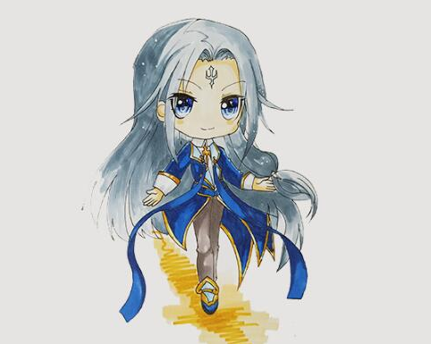 唐三q版怎么画唐三q版简笔画画法步骤教程