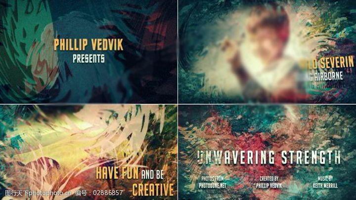 《坚实的力量》电影宣传预告片ae模板