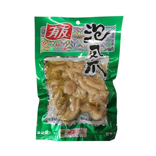 有友泡椒凤爪80g120g160g210g整箱椒香味山椒鸡爪酸菜味零食210g泡椒