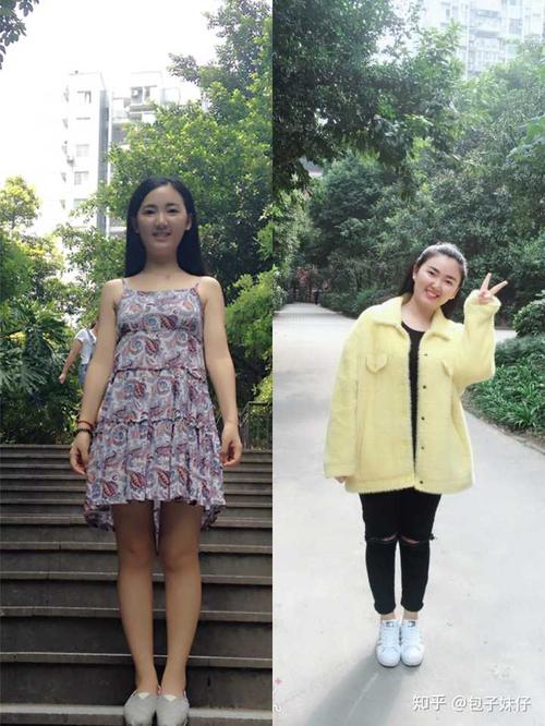 这就是变化,不过我是胖了三十斤,哈哈哈哈