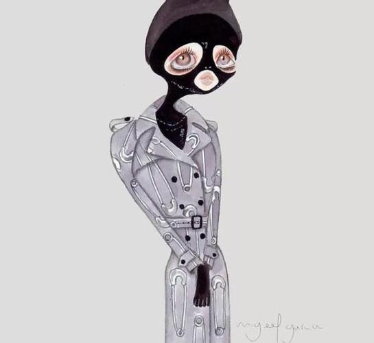 拥有怪诞艺术感的时装插画